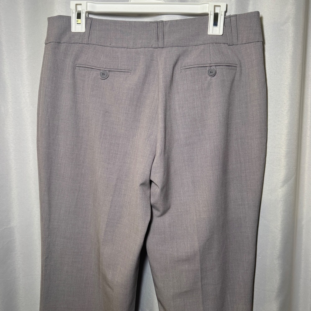 Anne Klein Gray Straight Leg Dress Pants Size 6 Professional Work Trousers - Picture 3 of 8